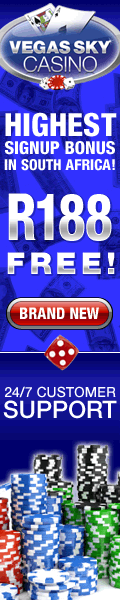 Download Vegas Sky Casino today to claim your R188 Free!!